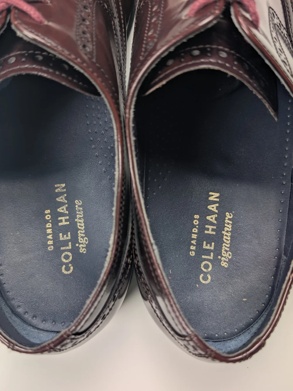 Cole Haan Signature Grand OS Mens 12 M Burgundy Leather Cap Toe Oxford C20226